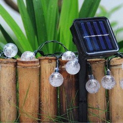 LED lempučių girlianda su saulės baterija "Burbuliukai"
