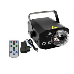 Mini lazerinis projektorius su LED efektu, įkraunamas