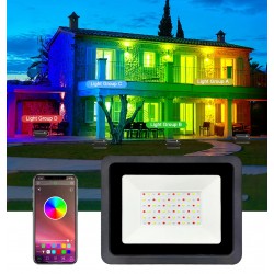 LED RGB lauko prožektorius "SMART" su Bluetooth