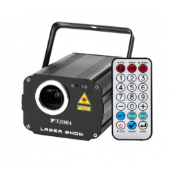 RGB Lazerinis animacinis projektorius Bluetooth, APP 2200mW