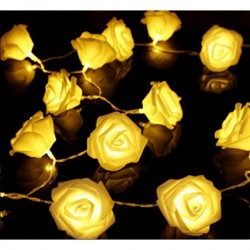 LED šviečianti dekoracija "Rožės", 10 vnt., šiltai baltos